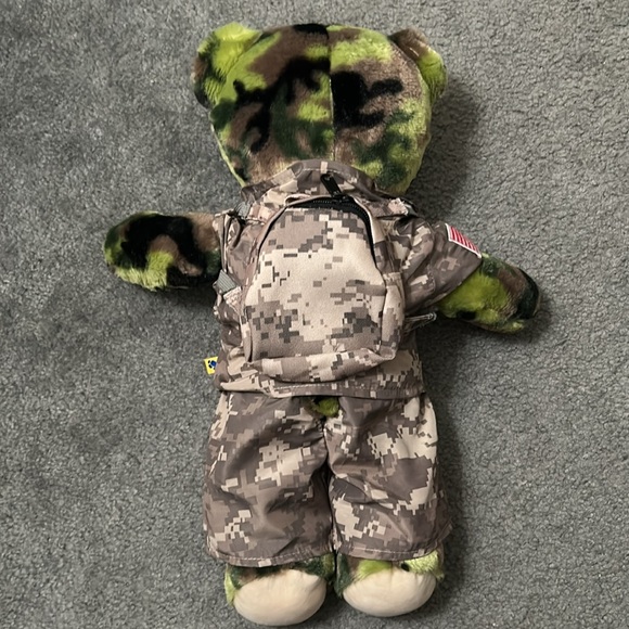 Build a bear military camo bear with multi cam outfit 18” - Picture 3 of 6